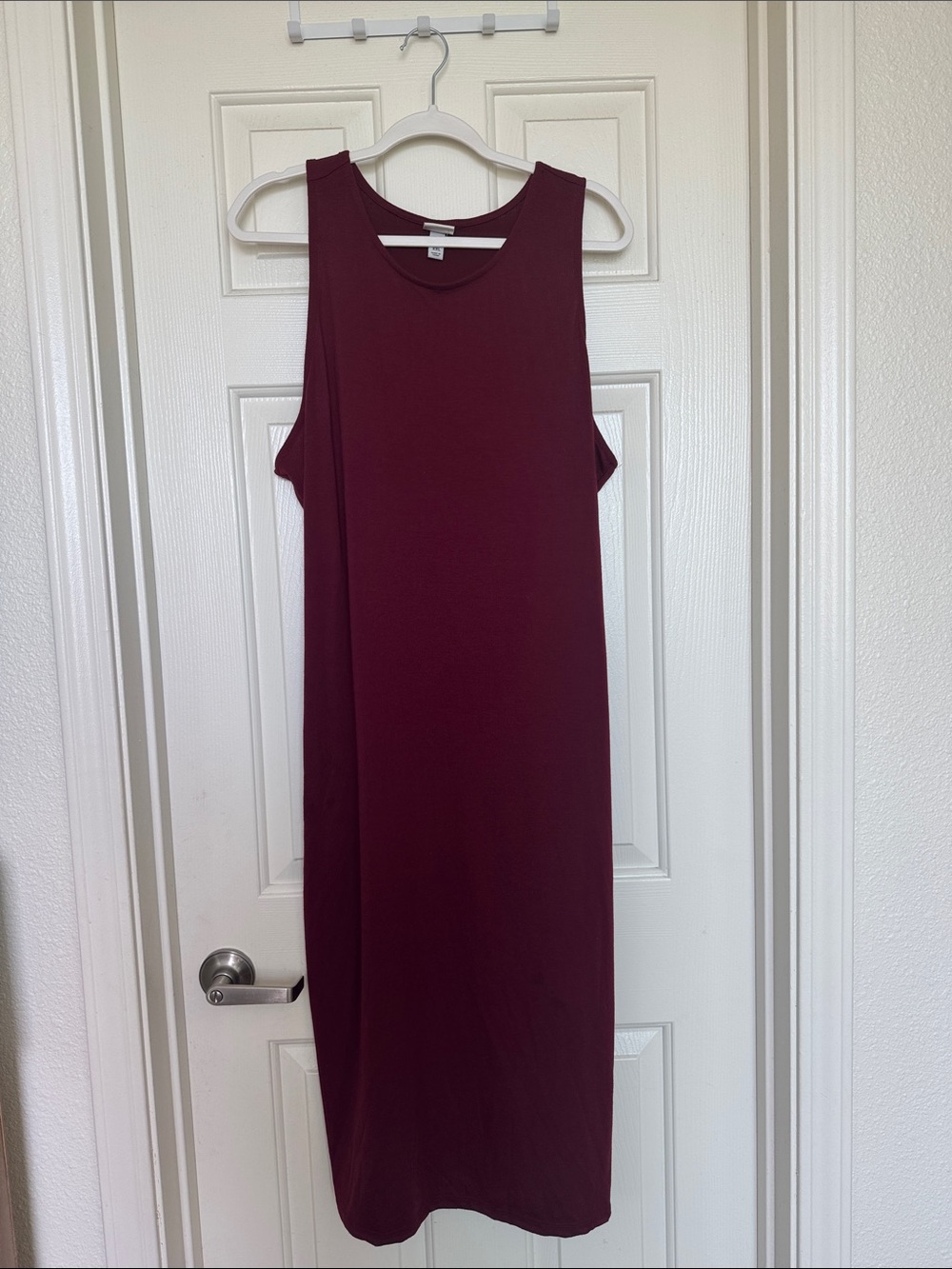 a new day Sleeveless Midi Dress in Wine Burgundy
